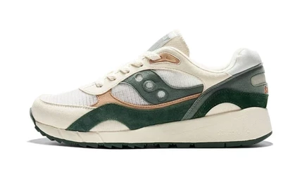 Унисекс-кроссовки Saucony Shadow 6000, бело-зеленые