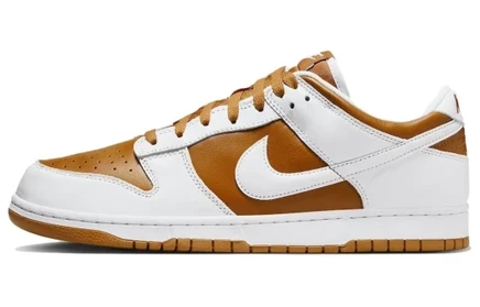 Кроссовки Nike Dunk Low «Reverse Curry», бело-коричневые