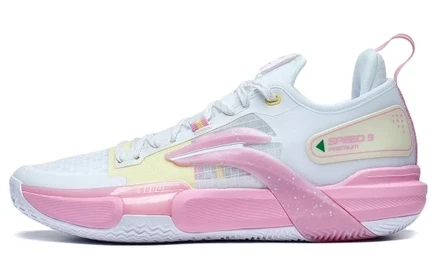 Мужские кроссовки Li-Ning Speed 9, розово-белые