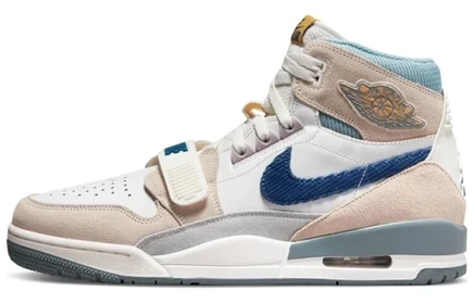 Мужские кроссовки Jordan Legacy 312, бело-синие