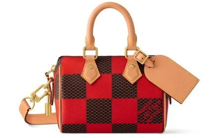 Женская сумка Louis Vuitton Nano Speedy, красная