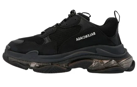 Кроссовки Balenciaga Triple S Clear Sole, черные