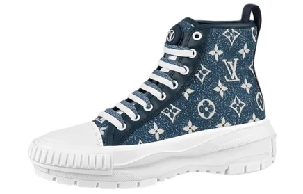 Женские ботинки Louis Vuitton Squad, синие с белым
