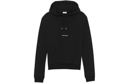 Женское худи Saint Laurent Rive Gauche, черное