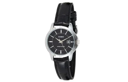 Женские часы Casio LTP-V004L-1A, черный циферблат