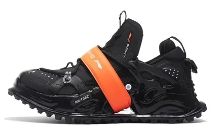Мужские кроссовки Li-Ning Pan Gu Halo, черно-оранжевые