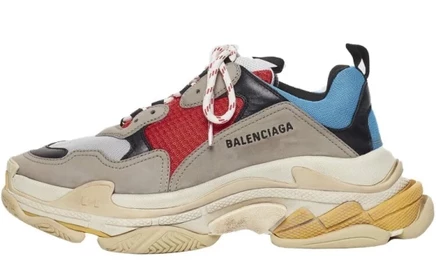 Мужские кроссовки Balenciaga Triple S, сине-красные
