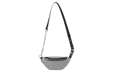 Поясная сумка Alexander Wang Mini Attica со стразами