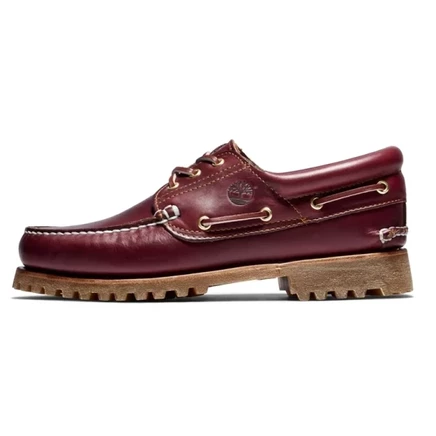 Мужские кожаные туфли Timberland 3 Eye, красно-коричневые