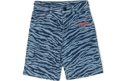 Шорты для девочек Kenzo Kids, синие