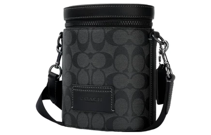 Мужская сумка Coach через плечо, черная