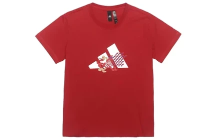 Женская футболка Adidas CNY Collection, алая