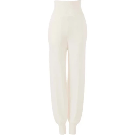 Женские вязаные спортивные брюки Chloé, белые