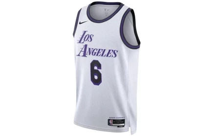 Мужская майка Nike LeBron James Lakers Dri-FIT, белая