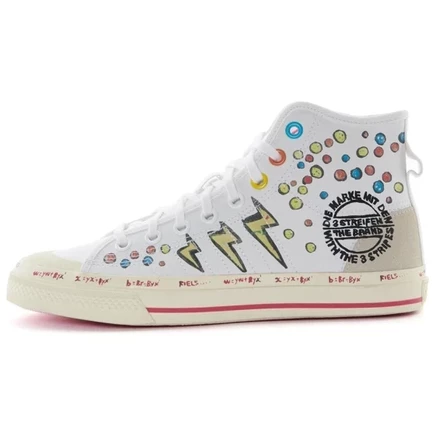 Мужские высокие кеды Adidas Nizza High «Labubu Mickey Mouse»
