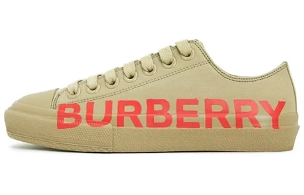 Женские кроссовки Burberry Gabardine, бежево-красные