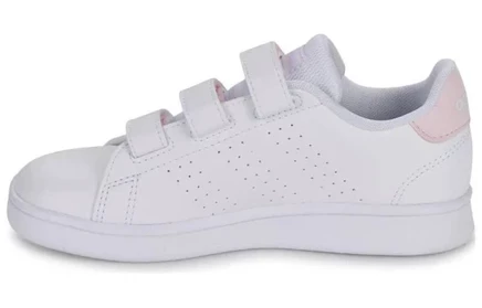 Кеды для девочек Adidas, бело-розовые