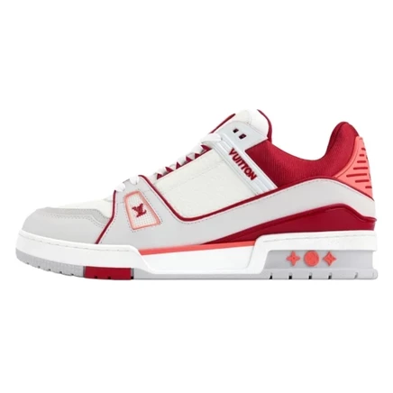 Мужские низкие кроссовки Louis Vuitton Trainer, красные