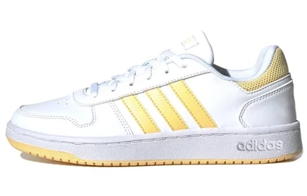 Женские кроссовки Adidas Hoops 2.0, желто-белые