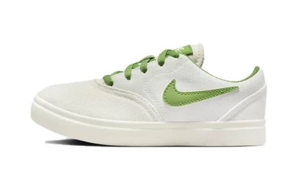 Кеды для девочек Nike Check Canvas SB PS, бело-зеленые