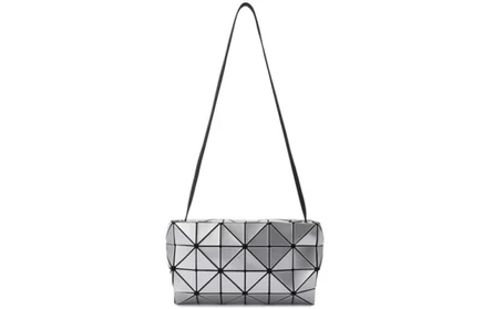 Унисекс сумка Issey Miyake Carton, серебристая