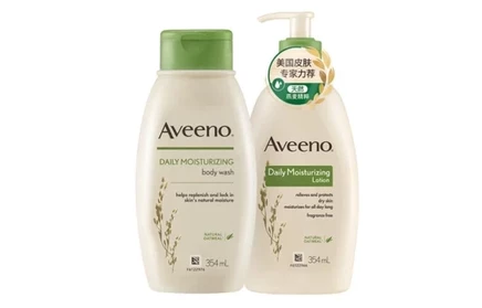 Набор для тела Aveeno: гель и молочко