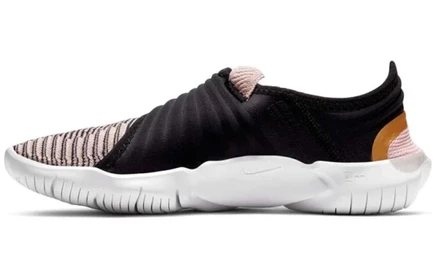 Женские кроссовки Nike Free Flyknit 3.0, черно-золотые