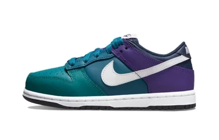 Детские кеды Nike Dunk Low, сине-фиолетовые