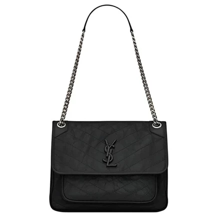 Женская сумка SAINT LAURENT Niki Medium, черная