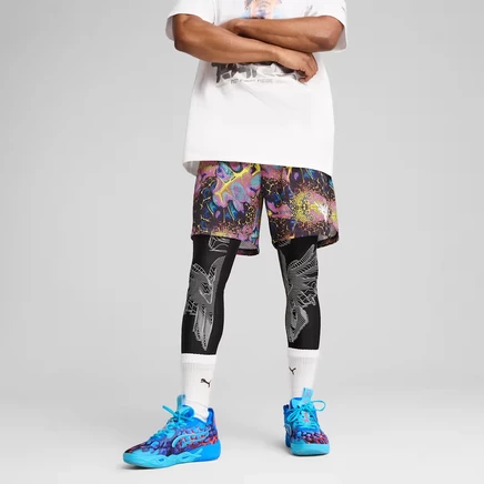 Мужские баскетбольные шорты Puma MELO Melo Alien Skin, черные