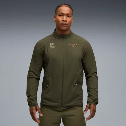 Мужская куртка Puma PUMA x HYROX Ultraweave, темно-оливковая