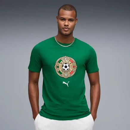 Мужская фанатская футболка Puma Fanpack Mexico, зелено-белая