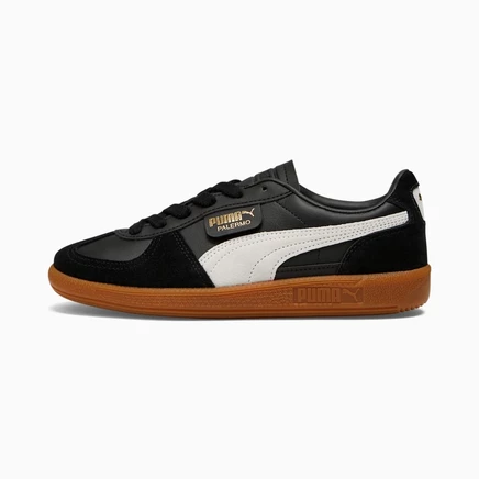 Женские кроссовки Puma Palermo Leather, черно-серо-коричневые