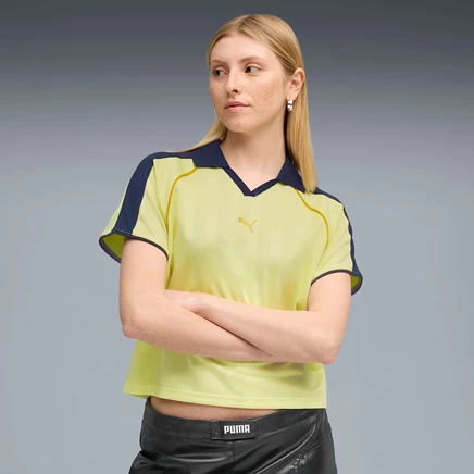 Женская футбольная майка Puma T7, золотистая
