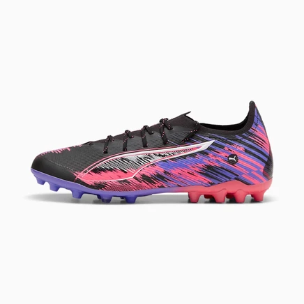 Мужские бутсы Puma ULTRA 5, черно-белые/оранжево-фиолетовые