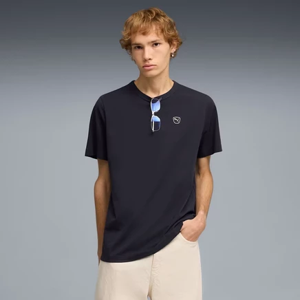 Мужская футболка Puma Elevated Essentials, темно-синяя