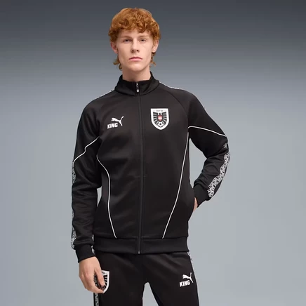 Мужская олимпийка Puma Austria King Anthem, черно-белая