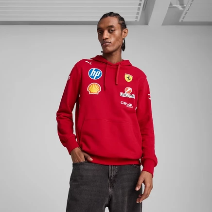 Мужская худи PUMA Ferrari Scuderia 2025 Team, темно-вишневая
