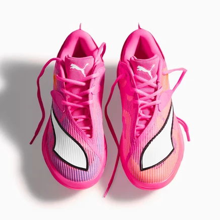 Мужские баскетбольные кроссовки Puma All-Pro NITRO 2, кислотно-розовые/ярко-бирюзовые/лаймовые