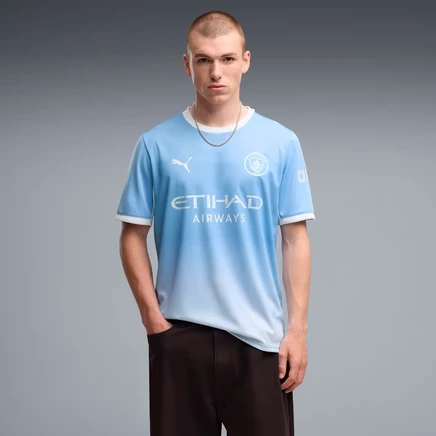Мужская футболка Puma Manchester City Home, светло-голубая