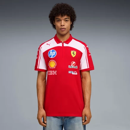 Мужское поло Puma Scuderia Ferrari, красное