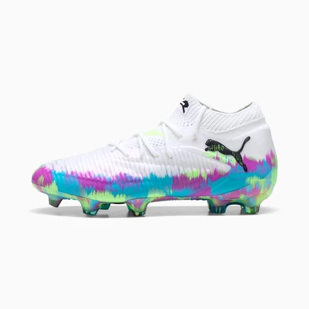 Puma FUTURE FUTURE 8 ULTIMATE Brilliance puma white-fizzy apple-bright aqua-pure magenta