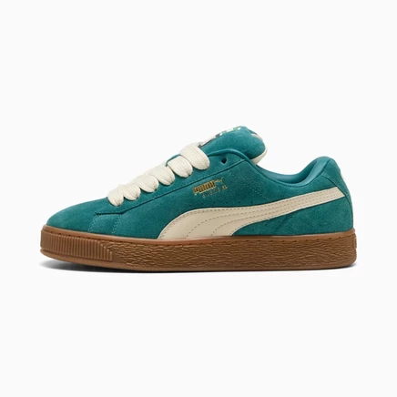 Кроссовки Puma Suede XL, изумрудно-белые