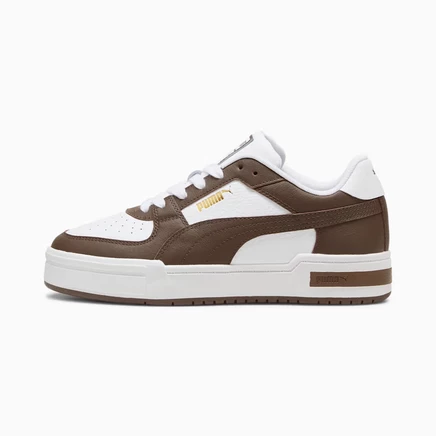 Кроссовки Puma CA Pro Classic, бело-коричневые с золотым