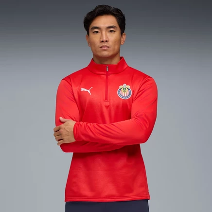 Мужская футболка Puma CD Guadalajara, красно-серебристая