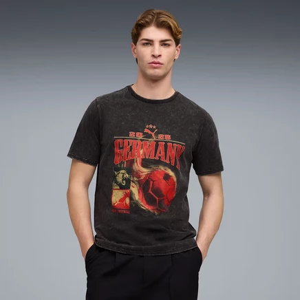 Мужская футболка Puma Fanpack 90s Graphics, черная с золотистым
