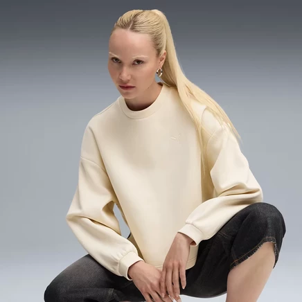 Женский оверсайз свитшот Puma Wardrobe Essentials, белый