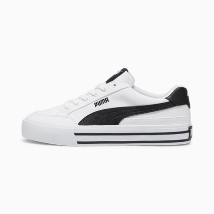 Мужские кеды Puma Court Classic Vulcanized, бело-черные