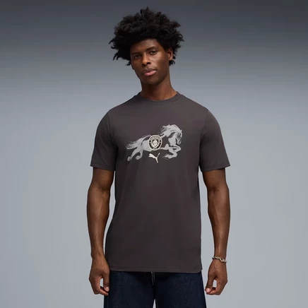 Мужская футбольная футболка Puma Manchester City год лошади, темно-серая
