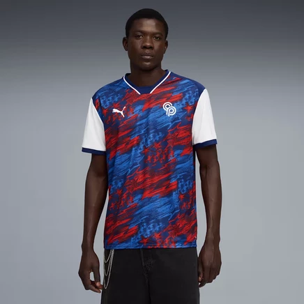 Мужская футболка Puma Christian Pulisic 10 USA Passion, электро-синяя/красно-белая